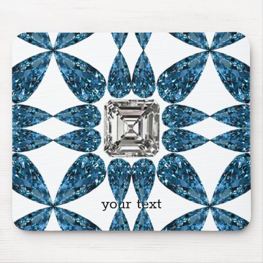 Tapis De Souris Diamant bleu (Devant)