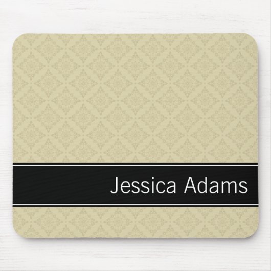 Tapis De Souris Diamants Beige Motif Moderne Professionnel (Devant)