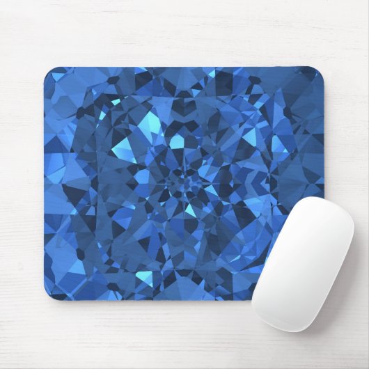 Tapis De Souris Diamants bleus (Avec souris)