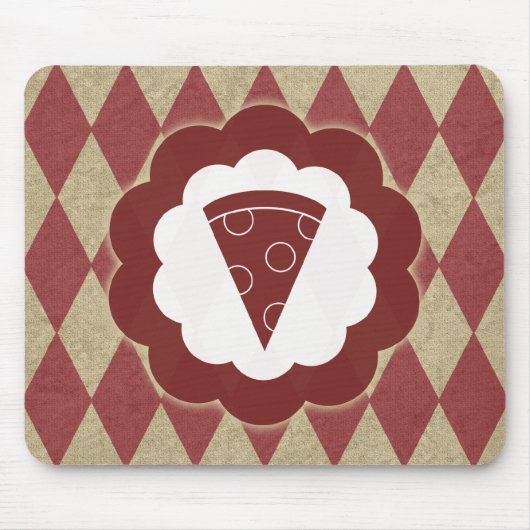 Tapis De Souris diamants de la pizza (Devant)