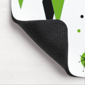 Tapis De Souris Diamants verts rétros et Starburts Mousepad (Coin)