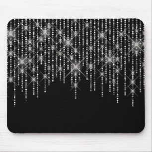 Tapis De Souris Diamond Bling on Black