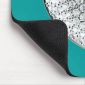 Tapis De Souris Diamond Heart - turquoise bg (Coin)