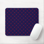 Tapis De Souris Diamond Shaped Red Heart & Line Art<br><div class="desc">This design feestbright red hearts almost connected by diagonal red making a diamond shape, or a square rotated 45 degrees. A simple pattern and theme that doesn't scream romance from the highest mountain, perfectly acceptable as a gift to friends and family as well as in the workplace. Feel free to...</div>