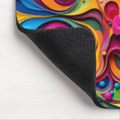 Tapis De Souris Diaphragme coloré abstrait (Coin)
