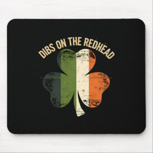 Tapis De Souris Dibs Sur La Rousse - Saint-Patrick 2025 Irlandais