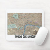 Tapis De Souris Dickens London Map Mousepad (Avec souris)