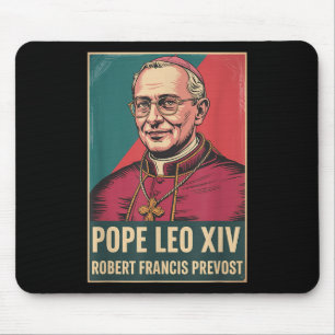 Tapis De Souris Dieu Béni Pape Leo Xiv Pape Leo Xiv Chemise Pape L