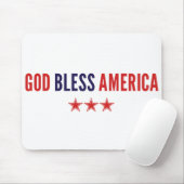 Tapis De Souris Dieu bénisse l'Amérique (Avec souris)