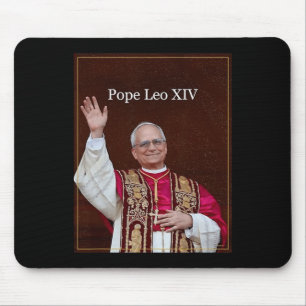 Tapis De Souris Dieu bénit le pape Leo Xiv