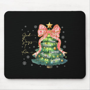 Tapis De Souris Dieu Dit Que Je Suis Mignonne Noël Noël Noël Noël