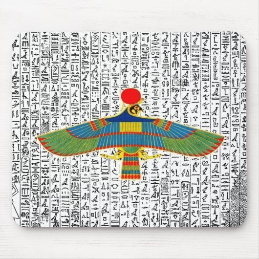 Tapis De Souris Dieu égyptien antique Horus Hawk Mousepad (Devant)