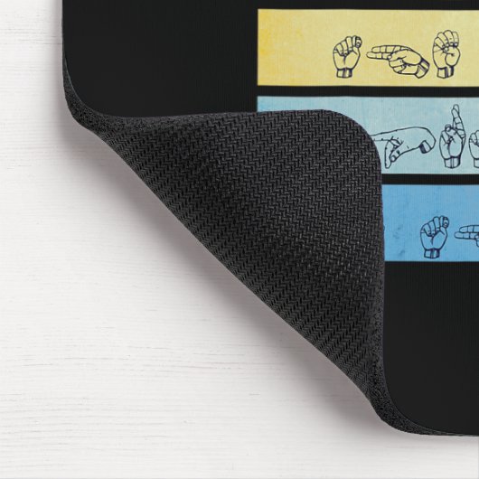 Tapis De Souris Dieu entend prier Sourde Sensibilisation Sourde Si (Coin)