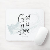 Tapis De Souris Dieu est amour (Avec souris)