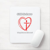 Tapis De Souris "Dieu est Amour." (Avec souris)