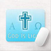 Tapis De Souris Dieu est catholique fait sur commande (Avec souris)