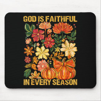 Tapis De Souris Dieu Est Fidèle En Toute Saison Floral Automne Chr