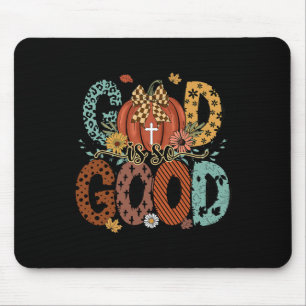 Tapis De Souris Dieu est si bon automne Christian Automne Citrouil