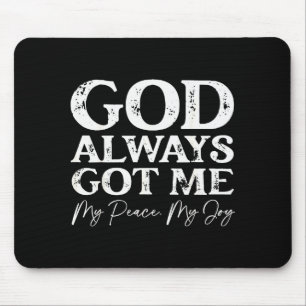 Tapis De Souris Dieu m'a toujours Christian Faith Citation Inspira