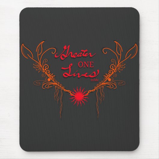 Tapis De Souris Dieu Vit En Moi (Devant)