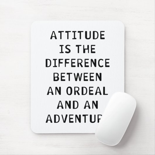 Tapis De Souris Différence d'attitude (Avec souris)