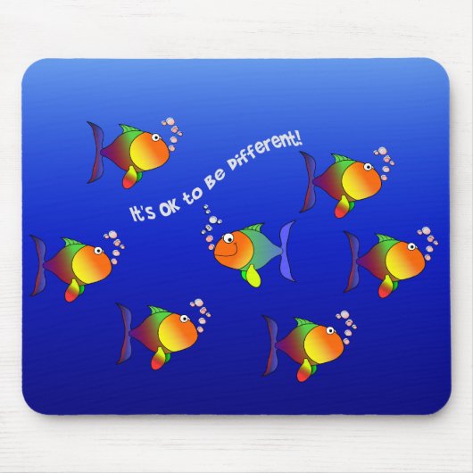 Tapis De Souris Différents Poissons mousepad (Devant)