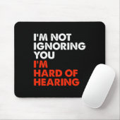 Tapis De Souris Difficile à entendre Amusant ASL Langue des signes (Avec souris)