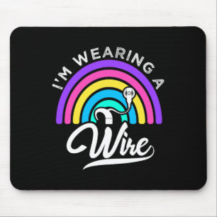 Tapis De Souris Difficile d'entendre ASL amusant ouïe malentendant