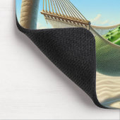 Tapis De Souris Dill Pickle dans un hamac tropical (Coin)