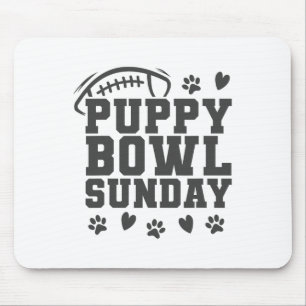 Tapis De Souris Dimanche Puppy Bowl Super Party Footll Game Chiens