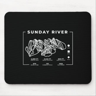 Tapis De Souris Dimanche River Ski Snowboard Ski Maine Skie