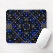 Tapis De Souris Dimensions bleues Motif Mousepad (Avec souris)