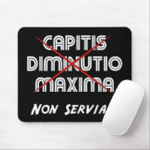 Tapis De Souris diminution de tête maxima non serviam (Avec souris)