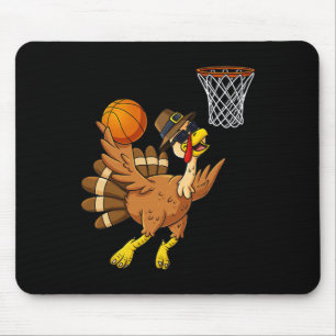 Tapis De Souris Dinde de Thanksgiving Joueur de squelette Drôle Ga