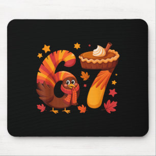 Tapis De Souris Dinde drôle de Thanksgiving 67 Mème Six Sept