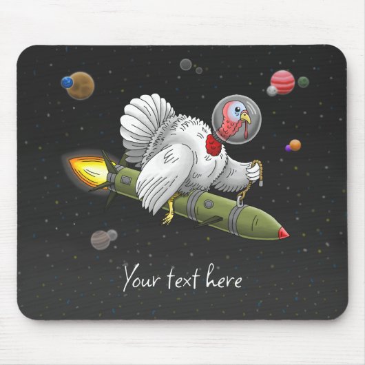 Tapis De Souris Dindee Fusée dans la Galaxie (Devant)