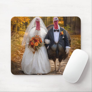 Tapis De Souris Dindons mariés