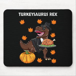 Tapis De Souris Dindosaure Rex Jour de Thanksgiving Dinosaure Dind