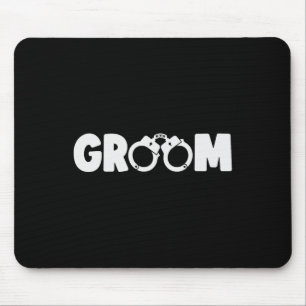 Tapis De Souris Dîner de répétition de mariage de garçon de squat