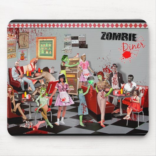Tapis De Souris Diner de Zombie (Devant)