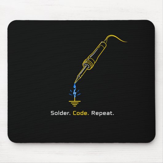 Tapis de souris d'ingénierie embarquée Solder Code (Devant)