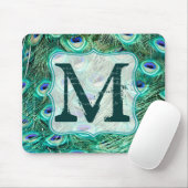 Tapis de souris d'initiale de monogramme de plume (Avec souris)