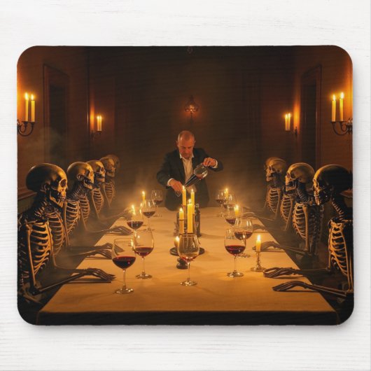Tapis De Souris “Dinner with the Dead” — A Gothic Feast (Devant)