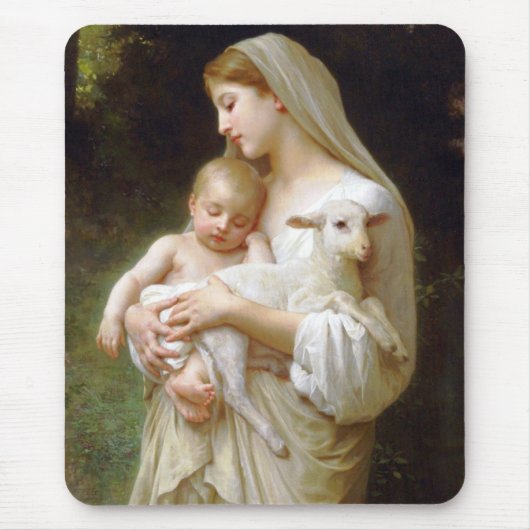 Tapis de souris d'innocence de Bouguereau (Devant)
