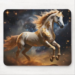 Tapis De Souris D'innombrables étoiles, galaxie brillante planète 