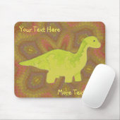 Tapis De Souris Dino Jaune Mousepad (Avec souris)