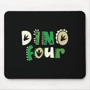 Tapis De Souris Dino Quatre Anniversaire Dinosaur 4e Anniversaire