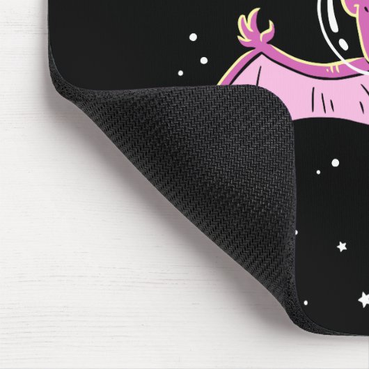 Tapis De Souris Dinos De Ptérodactyle Violet Dans L'Espace (Coin)