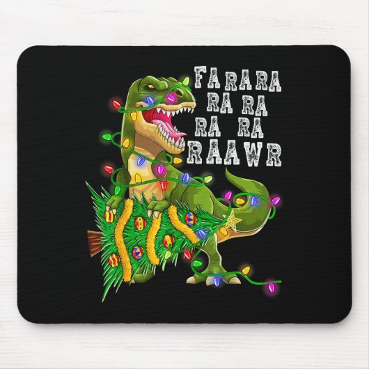 Tapis De Souris Dinosaur Christmas Fa Ra Rawr Tree Rex Boys Xmas G (Devant)