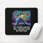 Tapis De Souris Dinosaur Dance Funny Dancing Dino  (Avec souris)
